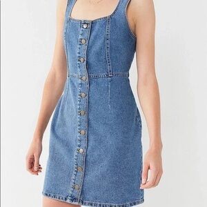 Urban Outfitters Blue Denim Overalls Classic Style